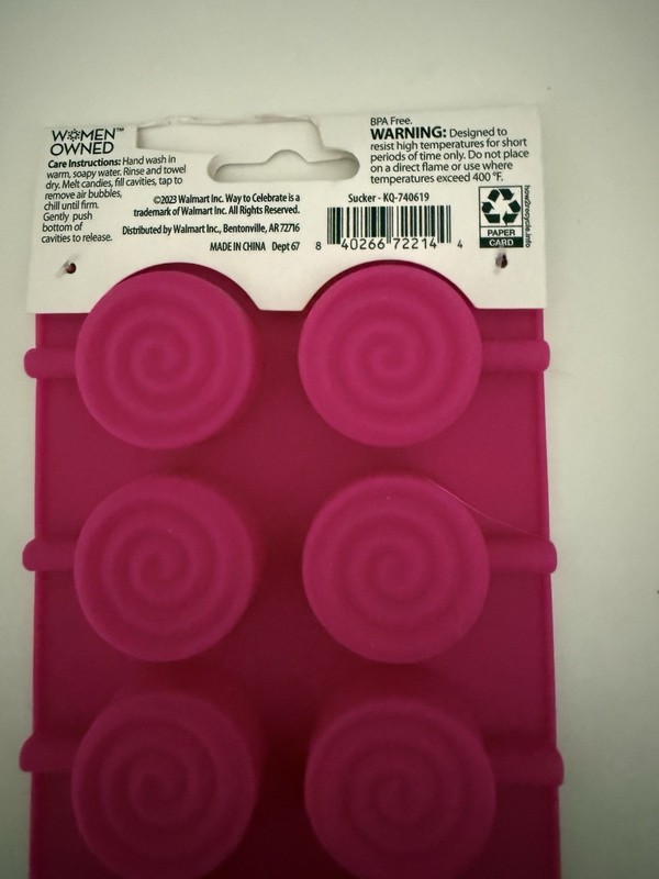 10-Cavity Lollipop Swirl Silicone Mold, by Way to Celebrate Set of 2 gallery
