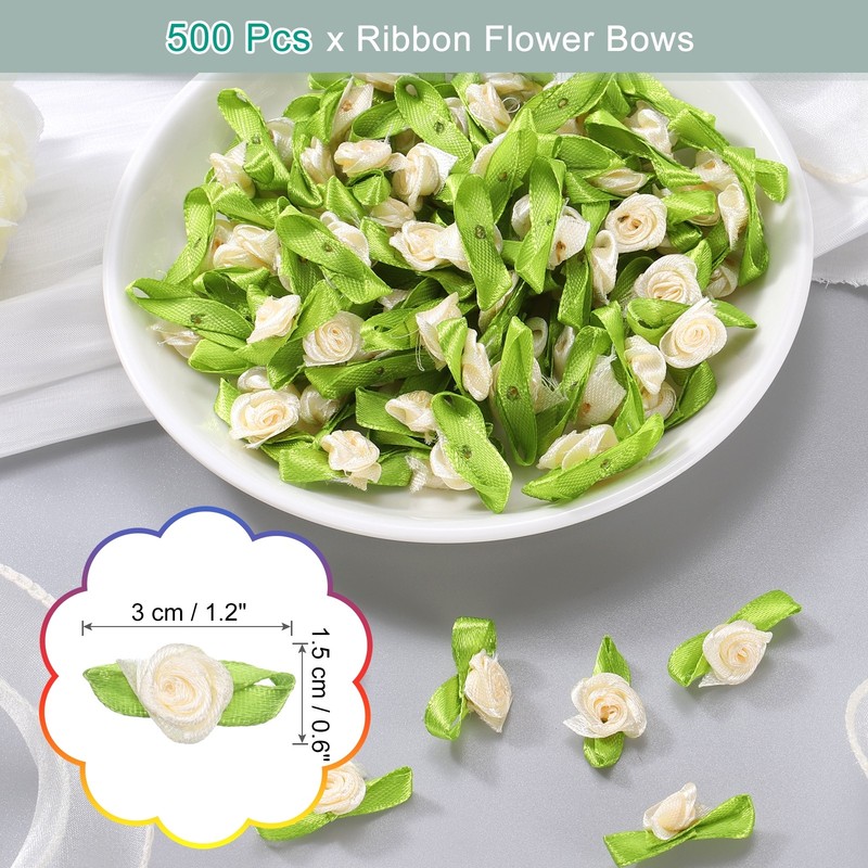 500 Pcs Mini Pink Ribbon Craft Flakes, 15mm/0.6" Diam, Beige gallery
