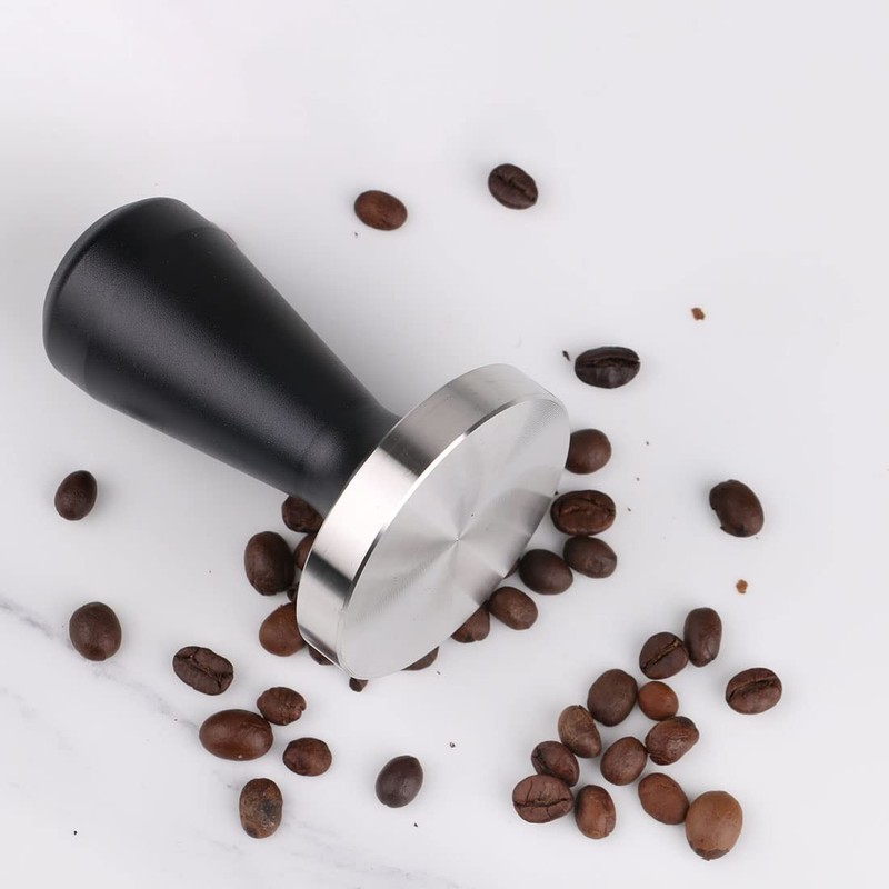 omgogo Stainless Steel Coffee Tamper 49mm Barista Espresso Base 49mm, black gallery