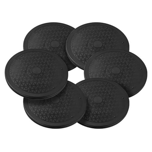 Lazy Susan Turntable 6 Pack 12 Inch Black, Plastic Turntable Organizer, Lazy gallery