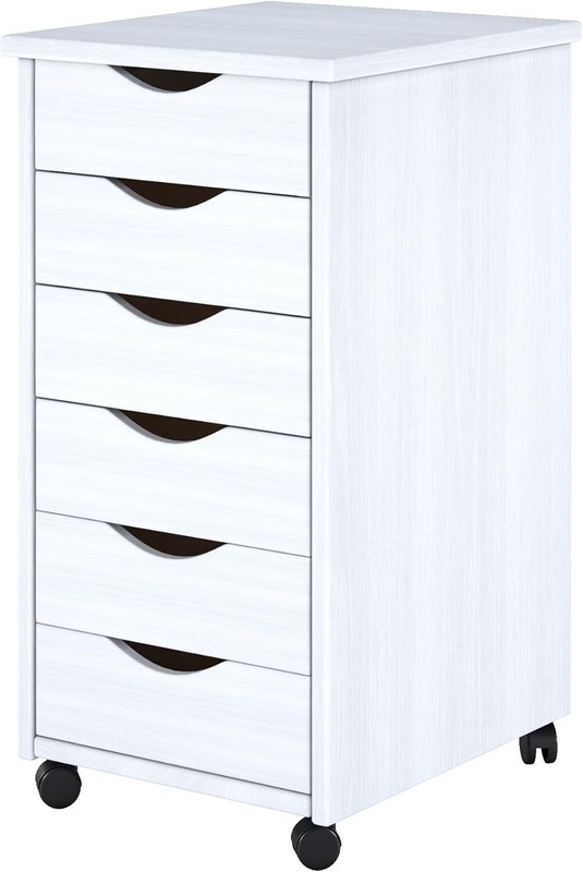 ADEPTUS 10018 6 Drawer Roll Cart, White Finish gallery