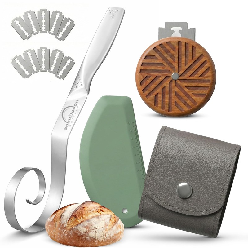 Sourdough Accessories | Seamless Danish Sourdough Bread Whisk, Silicone Dough…