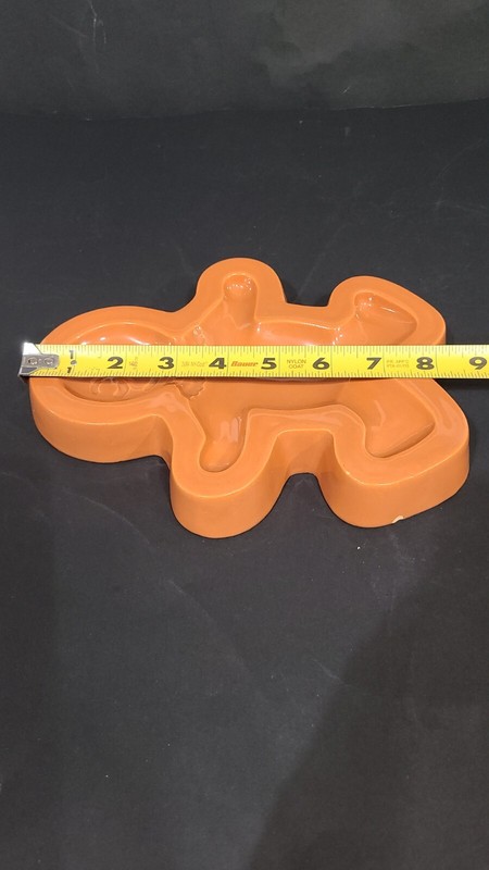 Vtg Cuisine Concepts Terracotta Gingerbread Man Spoon Rest Cookie Press NO BOX gallery