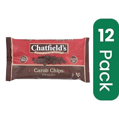 Chatfield’s Dairy Free Carob Morsels 12 oz (Pack of 12)