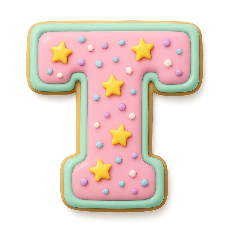 3 inches Varsity Letters Cookie Cutter for Baking & Fondant Clay Gifts - T gallery