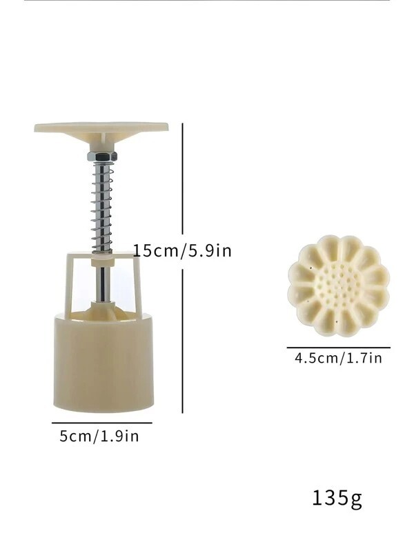 New Moon Cake Mold Stamps DIY Baking Pastry Mochi Cake Flower Kitchen Tool 6pc gallery