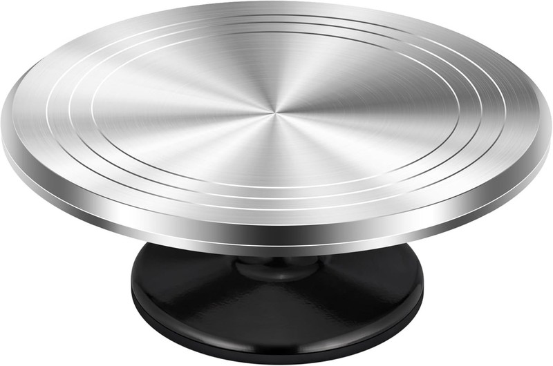 Heavy-Duty Cake Turntable - Aluminum Alloy Rotating Stand gallery