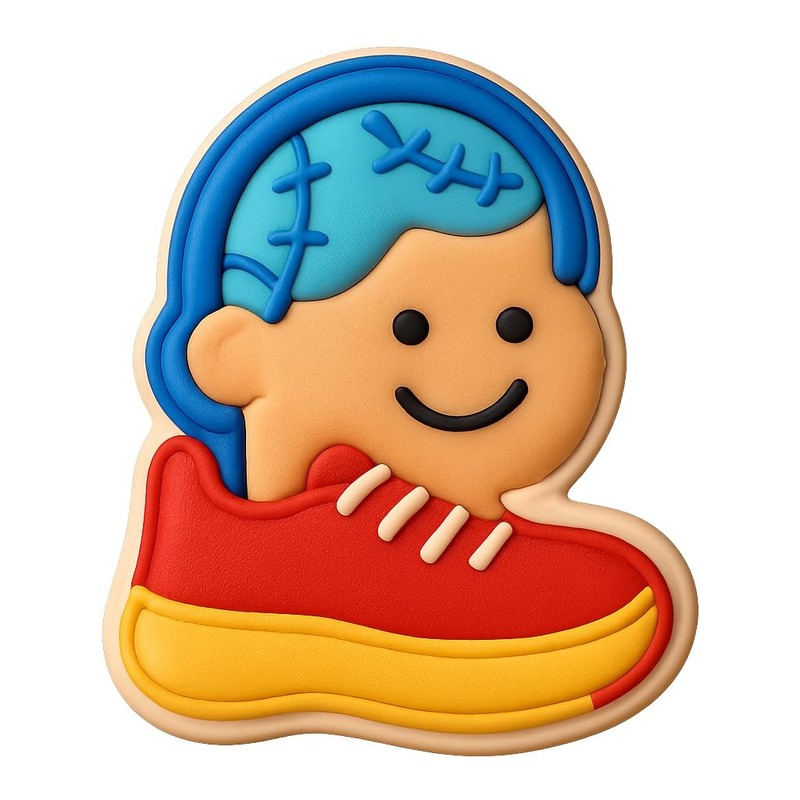 Patchwork Sneakerhead Cookie Cutter & Stamp, Fondant & Clay - 4x3.5 gallery