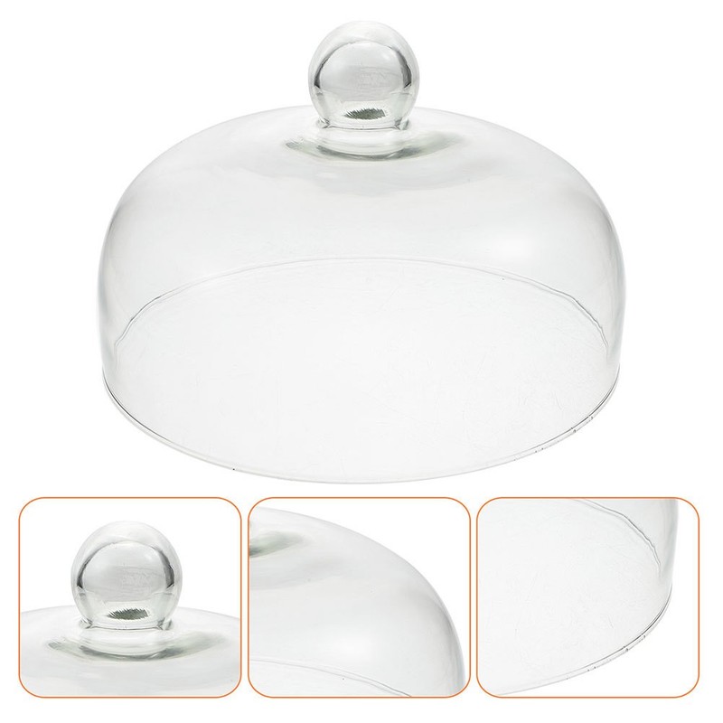 Dining Table Glass Cake Dome Cake Protective Cover Clear Cake Cover Food Cake