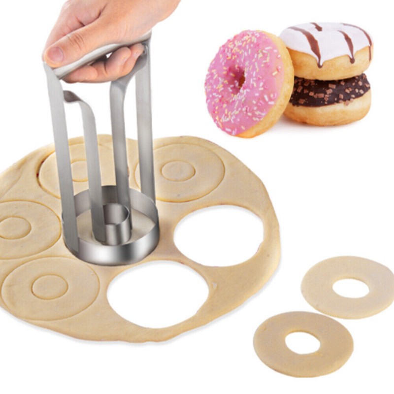 Stainless Steel Donut Cutter Mold Small Biscuit Cutter Baking Dough maker Tool