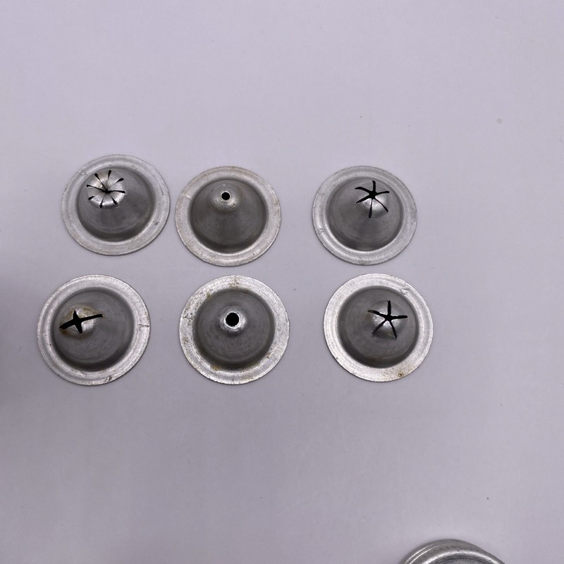 Vintage Aluminum Metal Cookie Food Cake Press 6 Decorative Tips gallery