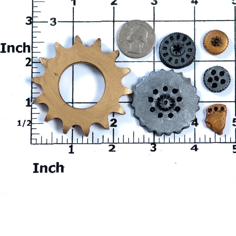 Silicone Molds set of 3 Steampunk Gear Cog Moulds Food Safe Candy Clay (227) gallery