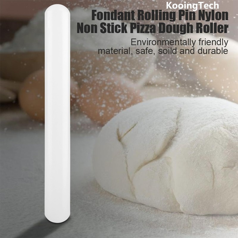 Rolling Pin Clay Nonstick Dough Roller Nylon Baking Cookie Pizza 9.1x1 Inch gallery
