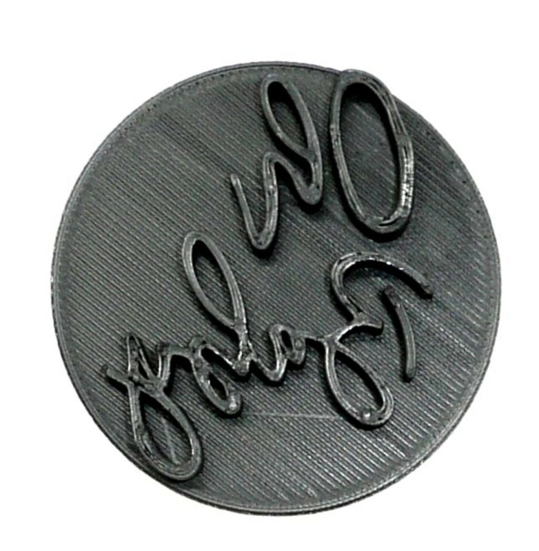OH BABY WORDS SCRIPT FONT COOKIE STAMP EMBOSSER MADE IN USA PR4391