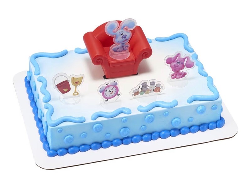DecoSet® Blue’s Clues & You Cake Topper, 6-Piece Set of Decorations with Blue an gallery