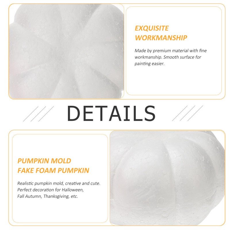 20X20X10CM Baby Foam Pumpkins for Crafts Artificial Decorating Halloween gallery