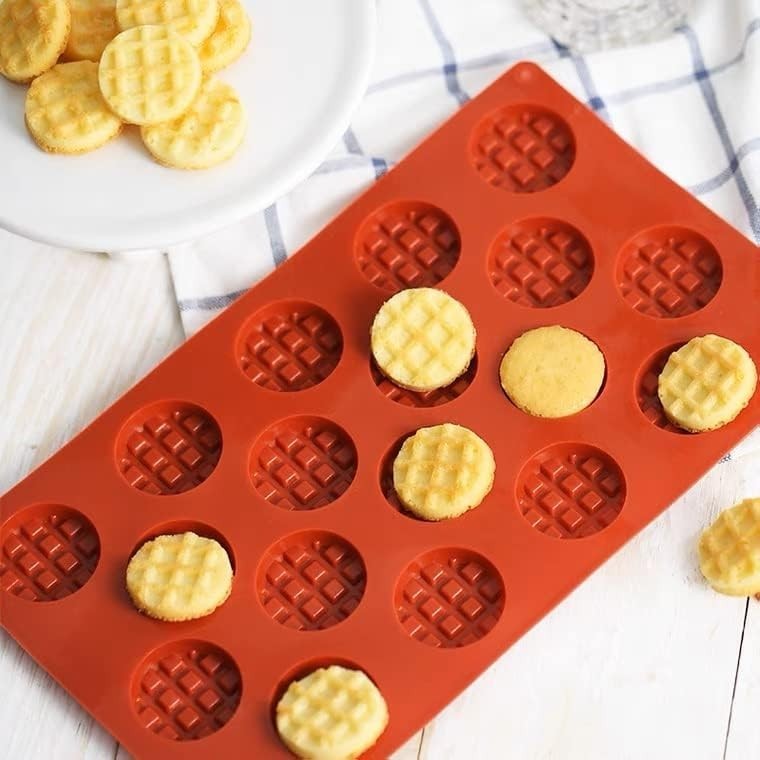 Quality 2PCS Silicone Waffle Molds, Non-Stick & Heat Resistant for All Desserts gallery