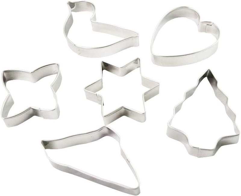 KAI Cookie Cutting Dies (Tree/Star) Set of 6 Kai House Select Made in Japan