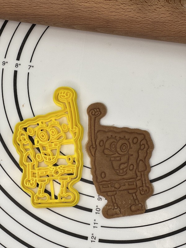 SpongeBob Cookie Cutter & Mold Produced by 3D Kitchen Art