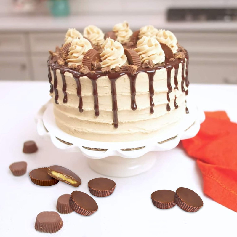 Palksky Chocolate Almond Peanut Butter Cup Mold - (3PCS) 9 Cup Bite Size Fat Bom gallery