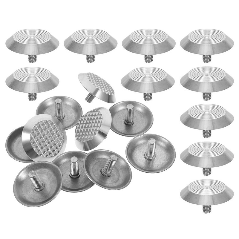 20 Pcs Stainless Steel Blind Markers Road Boards Floor Tactile Paving Stud