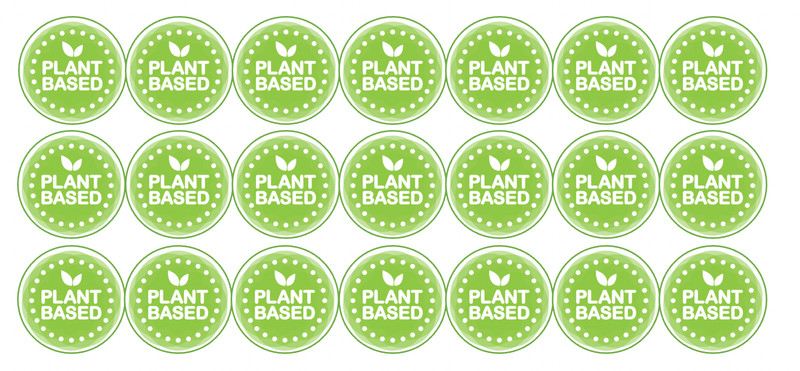 set of 50 "plant based" food/ baked goods labels, edible images, wafer paper gallery
