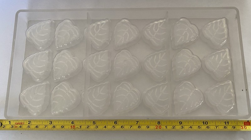 Polycarbonate Chocolate Mold Leaf Design