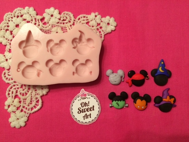 Halloween II Mickey Mouse Disney Silicone Mold Food Safe Cake toppers Cupcake