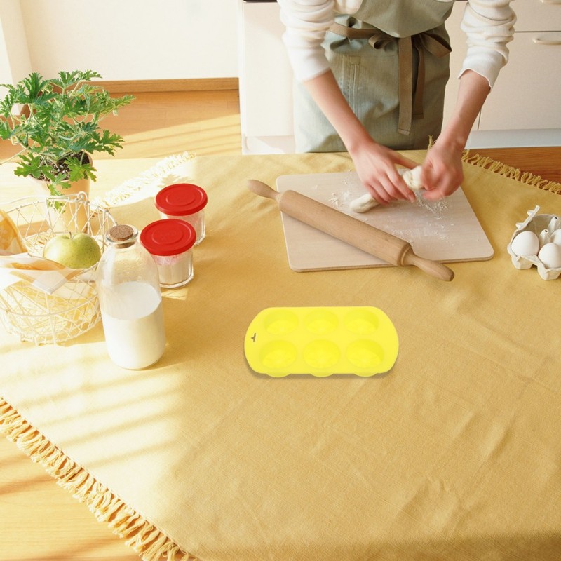 6Pcs Reusable Silicone Cake Molds Lemon Shape for DIY Chocolate Candy Fondant gallery