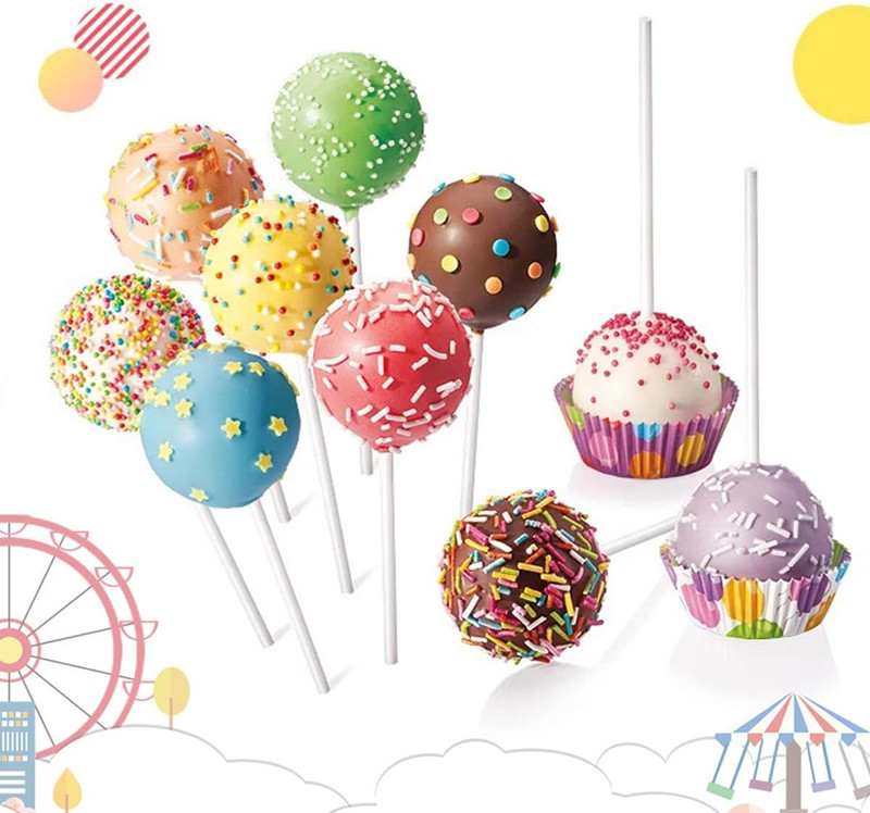 20-Cavity Silicone Cake Pop Mold Set with Lollipop Sticks, Treat Bags, Twist Tie gallery