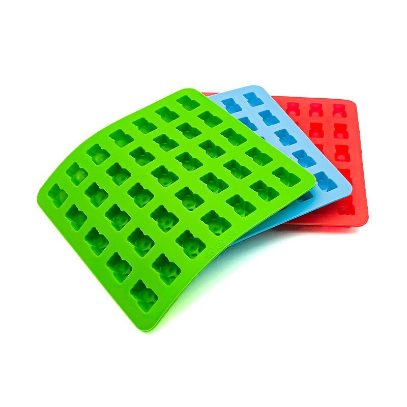 50 Holes*3 pc gummy Bear silicone mold chocolate candy DIY mold Small Size Snake gallery