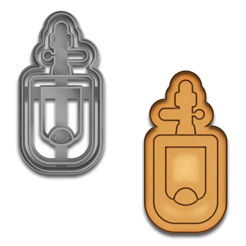 Funny Urinal Cookie Cutter & Stamp – 4×1.97 Inches
