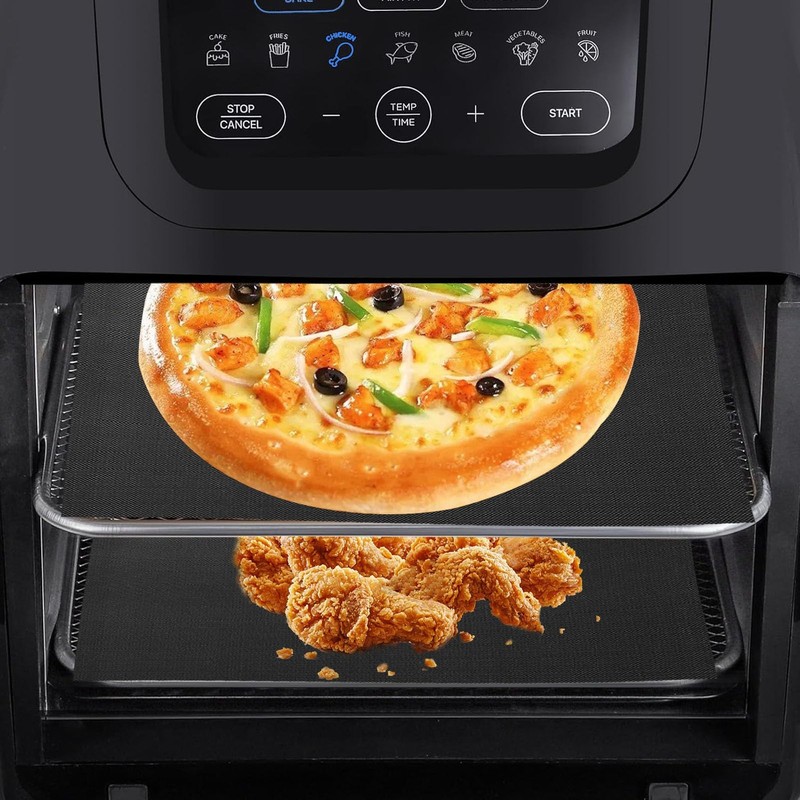 GWBSXM 4 Packs Oven Liners for Bottom of Oven, 9.4"x8.7" Chefman 10QT gallery