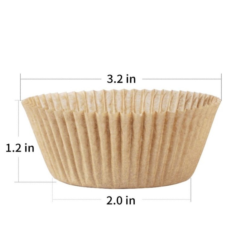 500 Natural Cupcake Liners Greaseproof Muffin Baking Cups Food Grade Paper Cups. gallery