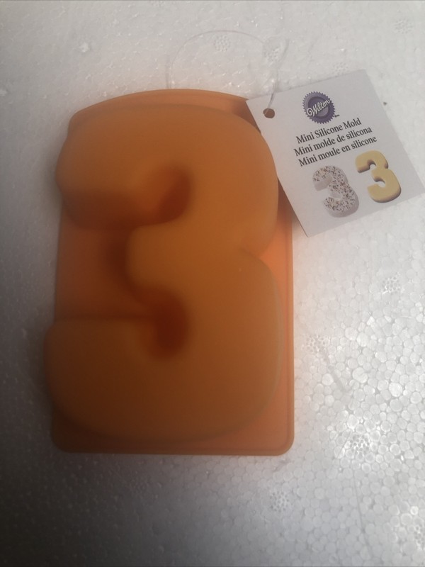 Wilton Silicone Number Molds - Oven Safe To 400 Degrees F! gallery