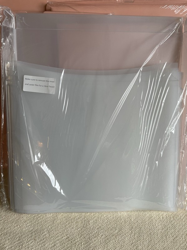 6 Gift Cake Boxes Pink 14x14x12 New Sealed XL Clear Cake Display Boxes W/Ribbon gallery