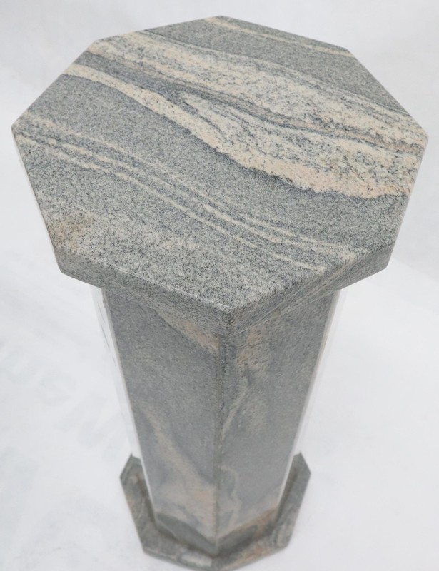 Grey Granite Stone Octagon Shape Pedestal Stand gallery