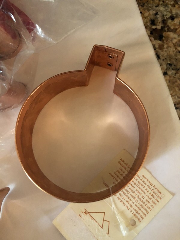 Williams Sonoma copper Christmas cookie cutters and mini spatula set gallery