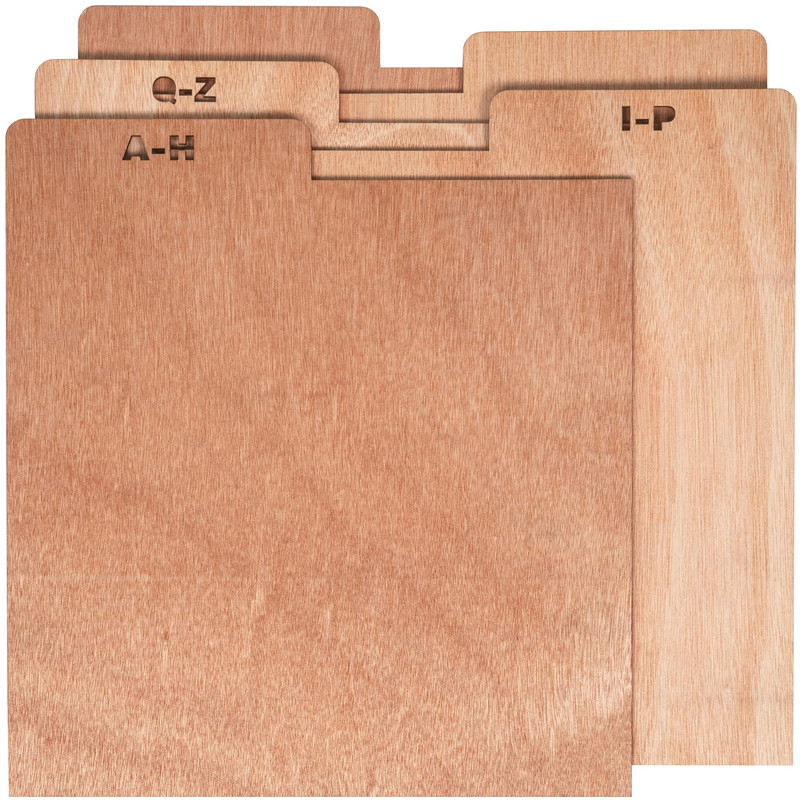 Crosley Ac1045A-Na A-Z Wooden Crate Dividers Set Of 5 Natural