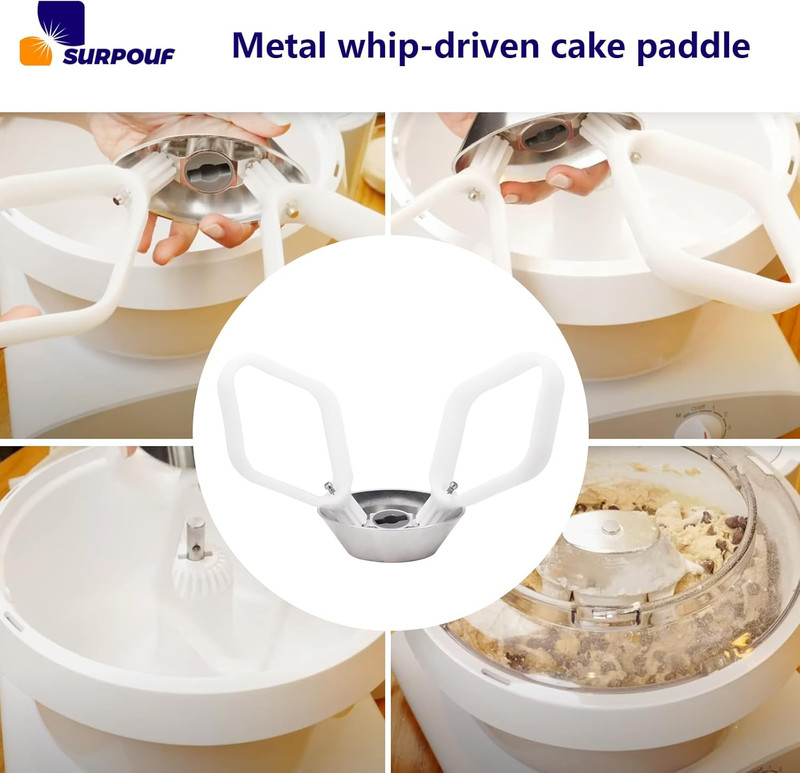 Cookie Paddles with Metal Whip Drive Compatible with Universal Mixers Nutrimill gallery