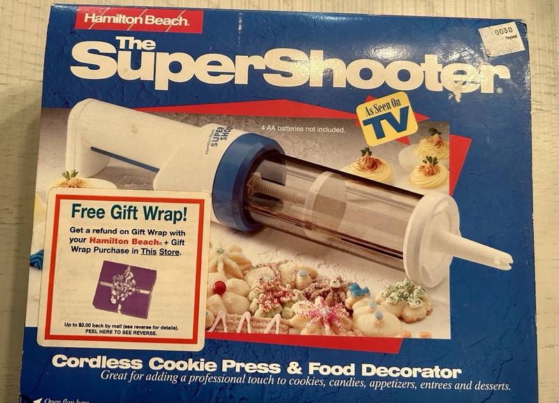 Hamilton Beach Super Shooter Cookie Press & Food Decorator Vintage As Seen On TV