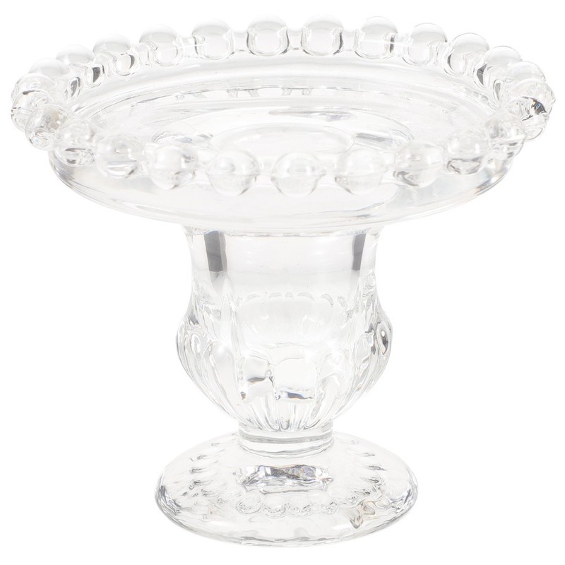 Tray with Glass Dome Dessert Stand Cover Cake Lid Cupcake Stands