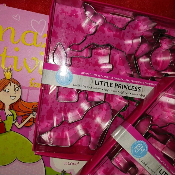 Little Princess Cookie Cutters & Princess Activity Books. New. Lot Of 2.