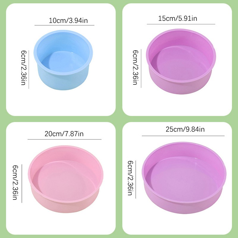 Round Shape Mold Silicone Cake Baking Pan DIY Mousse Fondant Cylinder Mould gallery