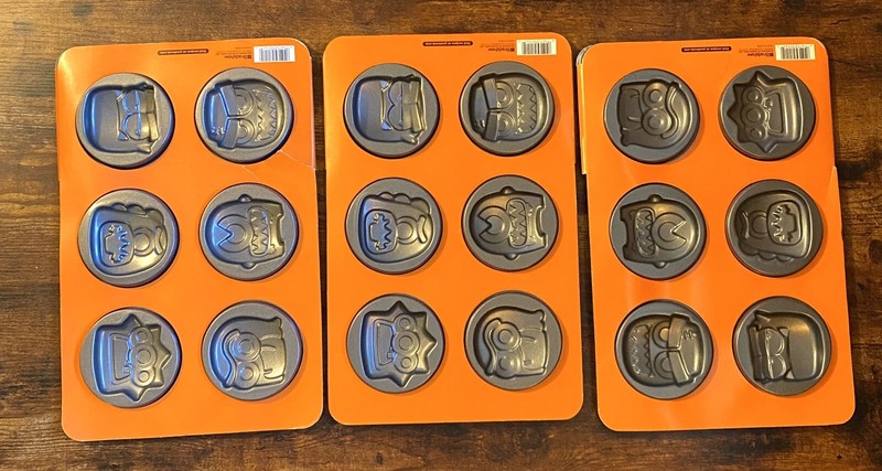 3 Bradshaw Monster Cookie Mold 6 Cavities Monsters Halloween – Make 18 At Once
