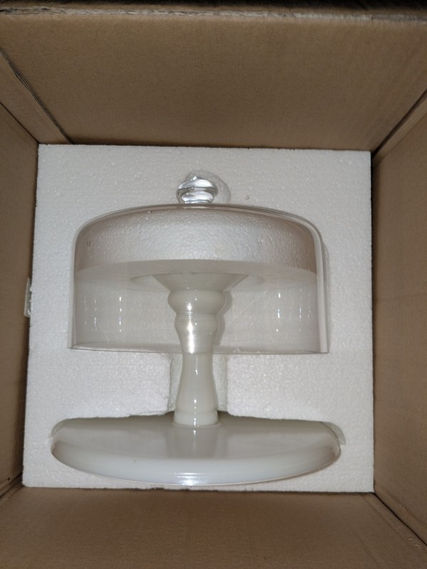 The Pioneer Woman Timeless Beauty 10" Cake Stand & Glass Dome Rare New In Box