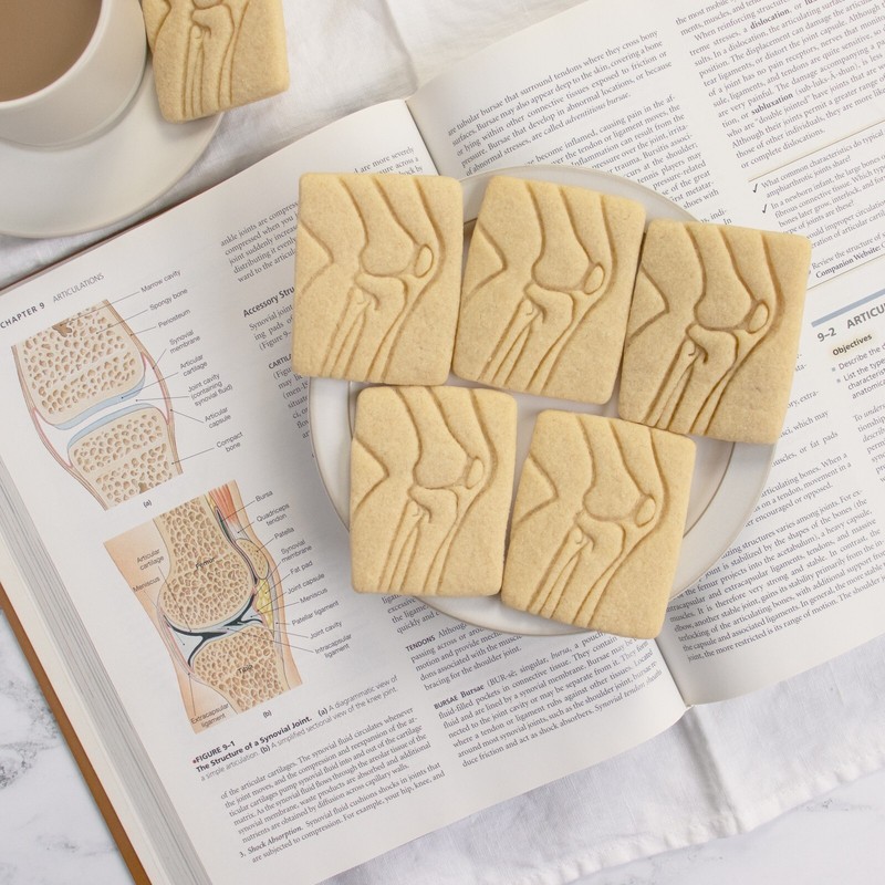 Knee & Foot Bone X-Ray Cookie Cutters Set -Radiology orthopedic anatomy get well gallery