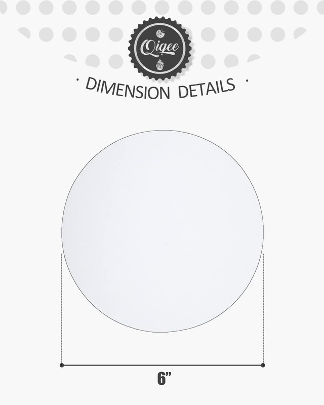 70 Pack White Cake Boards Round 6Inch Circles FoodGrade Cardboard Plate Base gallery