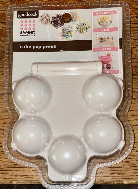 NEW Sweet Creations Round Cake Pop Press White By Good Cook ~ Factory SEALED