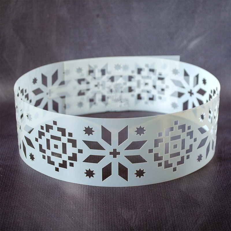 Plastic Chocolate Mold Embroidery Cake Border Stencil Cake Decorating Supplies gallery